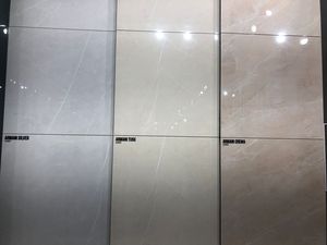 Carrelage en porcelaine blanche de haute qualité 800x800, aspect marbre, accents polis émaillés - Product Image 5