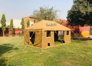 Haute qualité moyen-orient 100% coton kaki toile Camping tente monocouche luxe événements extérieur désert tente - Product Image 6