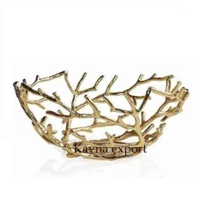 Cuenco de fruta con acabado dorado de diseño moderno, cuenco de METAL para uso doméstico, precio barato - Product Image 2