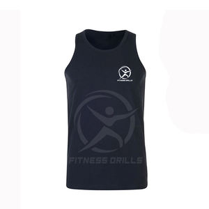Camiseta sin mangas de algodón 100% Euro Fit para hombre, Chaleco de punto transpirable para gimnasio informal y culturismo, ropa deportiva básica con estampado 3D personalizado - Product Image 2