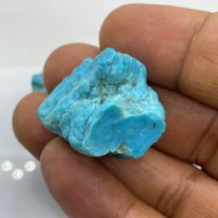 Naturel turquoise pierre rugueuse