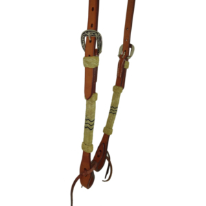 Collier de tête de cheval en cuir de vache d'Argentine de qualité supérieure fait à la main, avec une seule oreille, perles, rênes, collier de poitrail pour cheval - Product Image 4