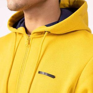 Venta al por mayor Sudadera con capucha Sólido Invierno Cremallera Manga larga Casual En blanco Fleece Pullover Liso Sudaderas con capucha - Product Image 5