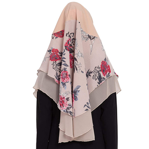 Hijab de gasa para mujer, bufanda de moda acanalada, Tudung, Bawal, arrugado, de gasa, chales plisados de rizos - Product Image 4
