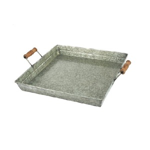 Haute qualité à bas prix vente chaude rectangulaire en métal fabriqué à la main concepteur plateau de service fabricant et grossiste - Product Image 4