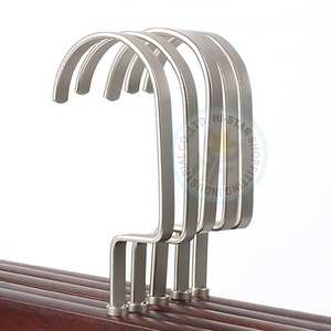 26 cm Custom Dark <b>Wood</b> Single Tiers Multifunctional Coat Children <b>Baby</b> <b>Hanger</b> for Wardrobe - Product Image 4