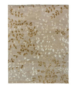 Alfombras de seda de lana India anudadas a mano únicas - Product Image 1