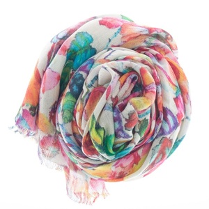 100% Wool Digital Print Scarves Shawls Winter Fashion Accessories Custom Logo Design Wholesale Women Scarf From Delhi - Product Image 5