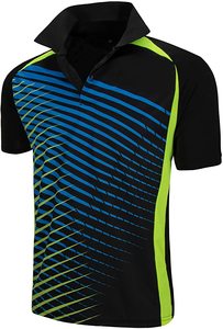 Polo de sublimación de alta calidad, camisa de diseño de uniforme de oficina, 100% poliéster, bajo pedido - Product Image 4