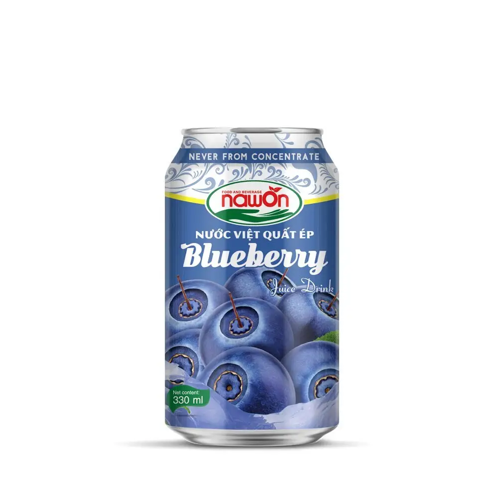 330ml NAWON BLUEBERRY JUICE OEM ODM READY TO SHIPPING JUICE BRANDS WHOLESALE PRICE BEVERAGE MANUFACTURER