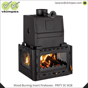 Cajas de fuego de inserción para quemar madera, diseño moderno, eficiencia 78.56%, salida de calor de 5 kw - Product Image 2