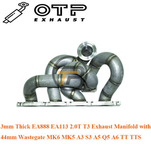 OTP ท่อไอเสีย3มม.Manifiold สำหรับ Au Di EA888 EA113 <span class=keywords><strong>T3</strong></span> 2.0T MK5 MK6 A3 S3 A5 Q5 A6 TT TTS / GOLF5 Golf6 - Product Image 3
