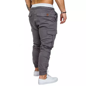 Venta al por mayor de los hombres de carga larga de algodón pantalones en blanco con Bolsillo grande 100% pantalones de sarga de algodón con diseño personalizado y tamaño personalizado - Product Image 6