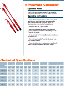 Compacteur pneumatique de pilon d'air de 10 kg tenu dans la main - Product Image 2