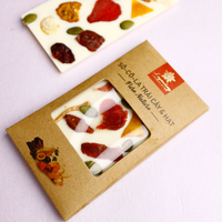 Caja de Barras de Chocolate Sólido Artesanal con Frutas y Nueces, 27g, PURE NATURE, Chocolate Blanco, Verde y Negro, Vietnam, Fresa