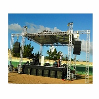 Booth Truss pantalla/eventos/escenario móvil booth de metal de pie y trussing para la decoración usada Iglesia equipo