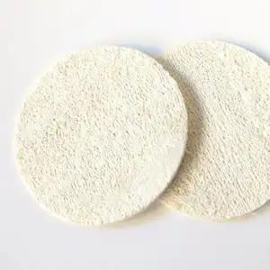 Esponjas para el cuidado de la piel, esponja redonda natural para el baño corporal, limpieza facial