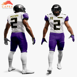 American Football Uniforms Full Sublimation Printed and tackle twill Team Name Numbers Wholesale Made - Product Image 3