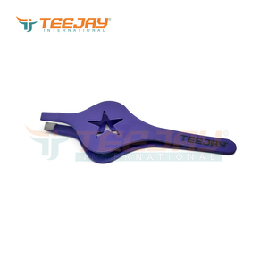 Pince à épiler pour sourcils de 8 cm, rouge, avec revêtement en poudre, prix usine OEM/ODM, avec une grande poignée pratique, pointe inclinée, pointe finement travaillée, idéale pour les sourcils. - Product Image 2