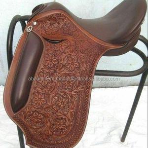 Silla de Montar Inglesa de Cuero Genuino de la Mejor Calidad para Caballos, Resistente, Nueva Llegada con Herramientas de Tallado - Product Image 4