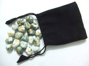 Grossiste de jeu de runes en agate d'arbre | Ensemble de runes en agate d'arbre en ligne | Obtenez Set de runes en agate d'arbre artisanat de pierre de reiki de guérison indienne - Product Image 2