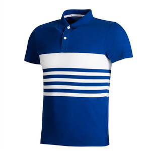Camisetas personalizadas de alta calidad para hombre, Polo deportivo a rayas de 100% algodón, Golf, venta al por mayor - Product Image 1