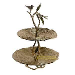 โต๊ะวางเค้กโลหะสีทองแบบสั่งทำตกแต่งงานแต่งงานงานแต่งงานไม่เหมือนใครโดยผู้ส่งออกอินเดียสำหรับพื้นที่สำนักงานหรืองานแต่งงาน - Product Image 6