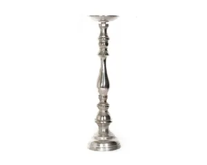 Vintage Style Taper Pillar Kerzenhalter Silber Metall Weihnachten Raw Antique Tall Dekorative Candlestick Stand Hochzeits veranstaltungen