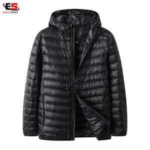 Chaqueta acolchada con capucha resistente al agua y ligera de alta calidad para hombre, diseño de cremallera, soporte Vintage, informal de negocios, nuevo invierno - Product Image 2