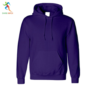Plain Hoodies for Adults Causal Wear Purple Color Top Quality Men Fashionable Pullover Hoodies - Product Image 3