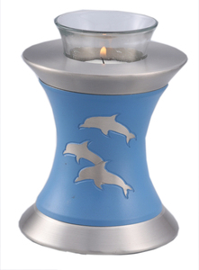 METAL MEMORIAL <b>CANDLE</b> URN - Product Image 5