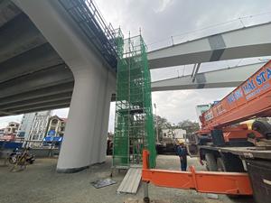 Steel construction ringlock scaffolding system accessories verticals poles - Product Image 4