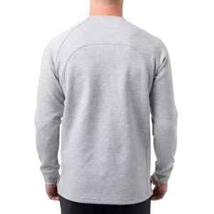 OEM Custom Logo Plus Size Winter <b>Men's</b> Sweatshirts Gray with Black Front Pocket Lightweight Warm <b>Fleece</b> Polyester/Cotton - Product Image 6