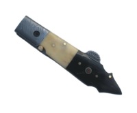 Couteau pliant de poche personnalisable à lame en acier, pointe de lance, fait main, manche en os de chameau, survie, extérieur, camping, chasse, OEM