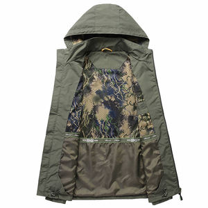 Custom Print New Softshell Jacket Men Waterproof Windproof <b>Thermal</b> <b>Fleece</b> Outdoor Hooded Jacket Windbreaker Jacket - Product Image 3