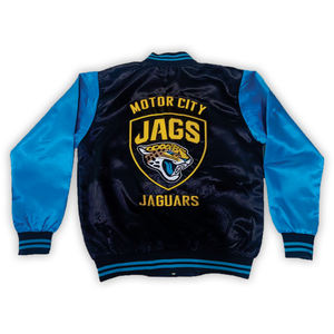 Veste lettre à manches en cuir, vêtement sur mesure avec corps en laine, 100% - Product Image 2