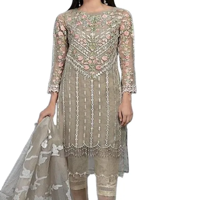 Quality Pakistani Heavy Indian Bollywood Anarkali Wedding Party Gown Salwar Kameez Suit