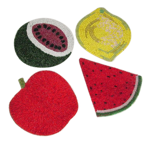Posavasos con cuentas de vidrio para decoración del hogar, posavasos moderno de tamaño estándar, a la moda, novedad, venta al por mayor - Product Image 5