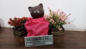 American Style Metal Pet Urns Sets of Two Kitty Cremation by Brassworld India <b>Funeral</b> <b>Supplies</b> - Product Image 6