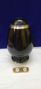 Urne de crémation en laiton ONYX noir pour adulte, pour cendres humaines, fournitures funérailles, cuivworld, inde - Product Image 2