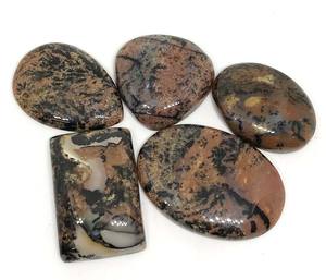 หินอัญมณีทรงหลังเบี้ยแบบหลวม,สำหรับทำเครื่องประดับหินโมราธรรมชาติน้ำผึ้ง Dendritic - Product Image 2