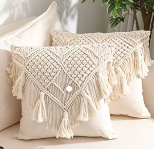 Funda de almohada hecha a mano, diseño de macramé, superventas - Product Image 2