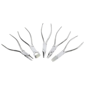 ชุดคีมแว่นครอบตาสเตนเลสสตีล5ชิ้น,คีมซ่อมกรอบแว่นตาออปติคัลพร้อมกระเป๋าใส่สีดำCE - Product Image 3