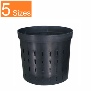 PP Type black nursery flower bonsai tree propagation plant plastic pots