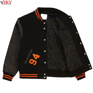 Veste universitaire Letterman pour hommes Prix raisonnable Conception personnalisée Veste universitaire à manches longues en chenille avec broderie - Product Image 2