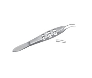 Instrumentos quirúrgicos de acero inoxidable, pinzas de inserción de IOL suave de Buratto, mandíbulas convexas extradelicadas y pulidas de 10 CM - Product Image 6