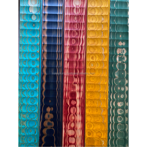 IRODORITAI WAVE Konami Planches de plancher en cèdre japonais massif teintes, modernes et luminescentes, à rainures et languettes, pour usage domestique et commercial W-01-BL - Product Image 5