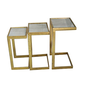 Table basse en bois meubles de maison de luxe rustique Antique lit rond canapé Table d'appoint croix métal moderne noir acier personnalisé - Product Image 6