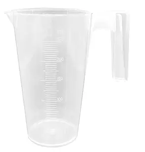 250 ml Polypropylene Plastic Transparency Measuring Jug & Measuring Cylinder with Graduated Digital Scale Made in Malaysia