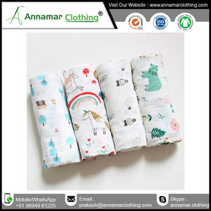 100% Organic Cotton Muslin Baby Swaddle <b>Blanket</b> - Product Image 4